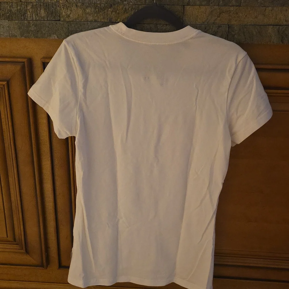 Nike White 'The Real Deal' Women's Tee. Size Med.
